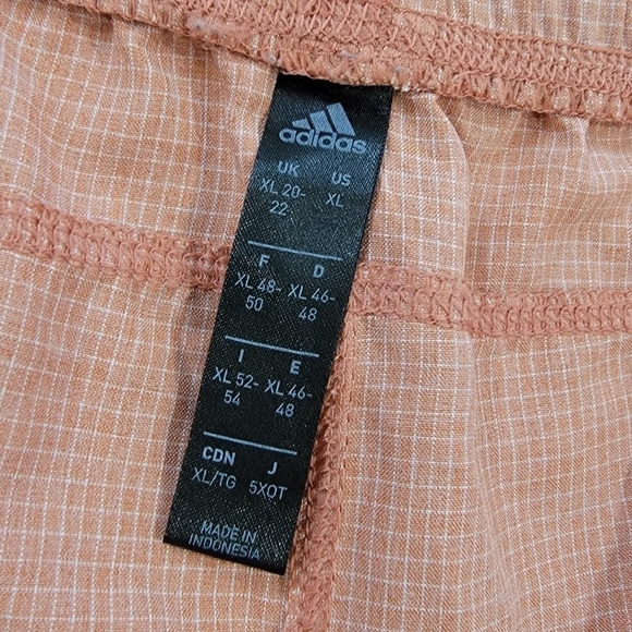 Adidas Aeroready Pacer Woven Grid Pattern Shorts Women's Size XL - Picture 10 of 11